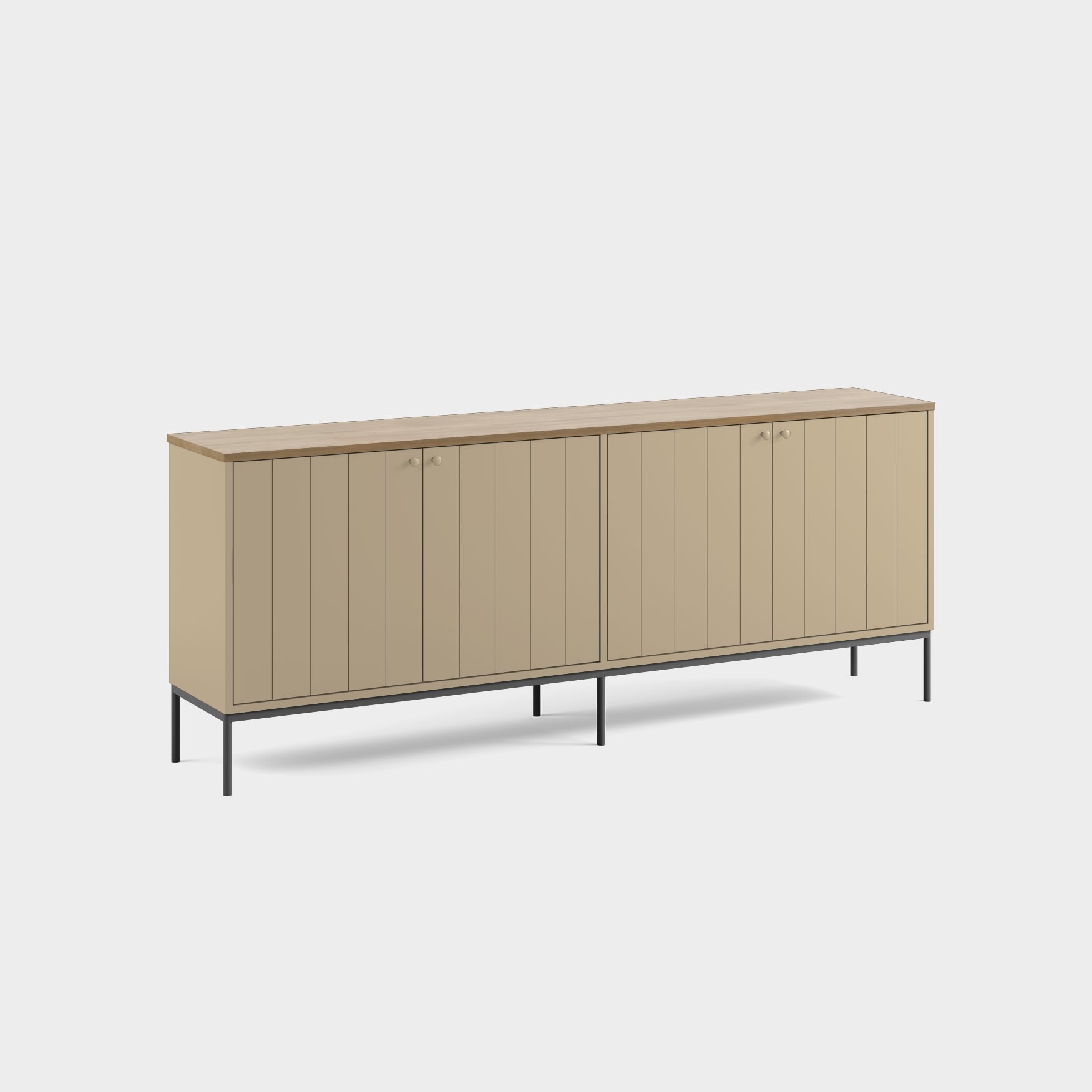 Massiv Skåp & vitrin H3/M22 tempera Beige