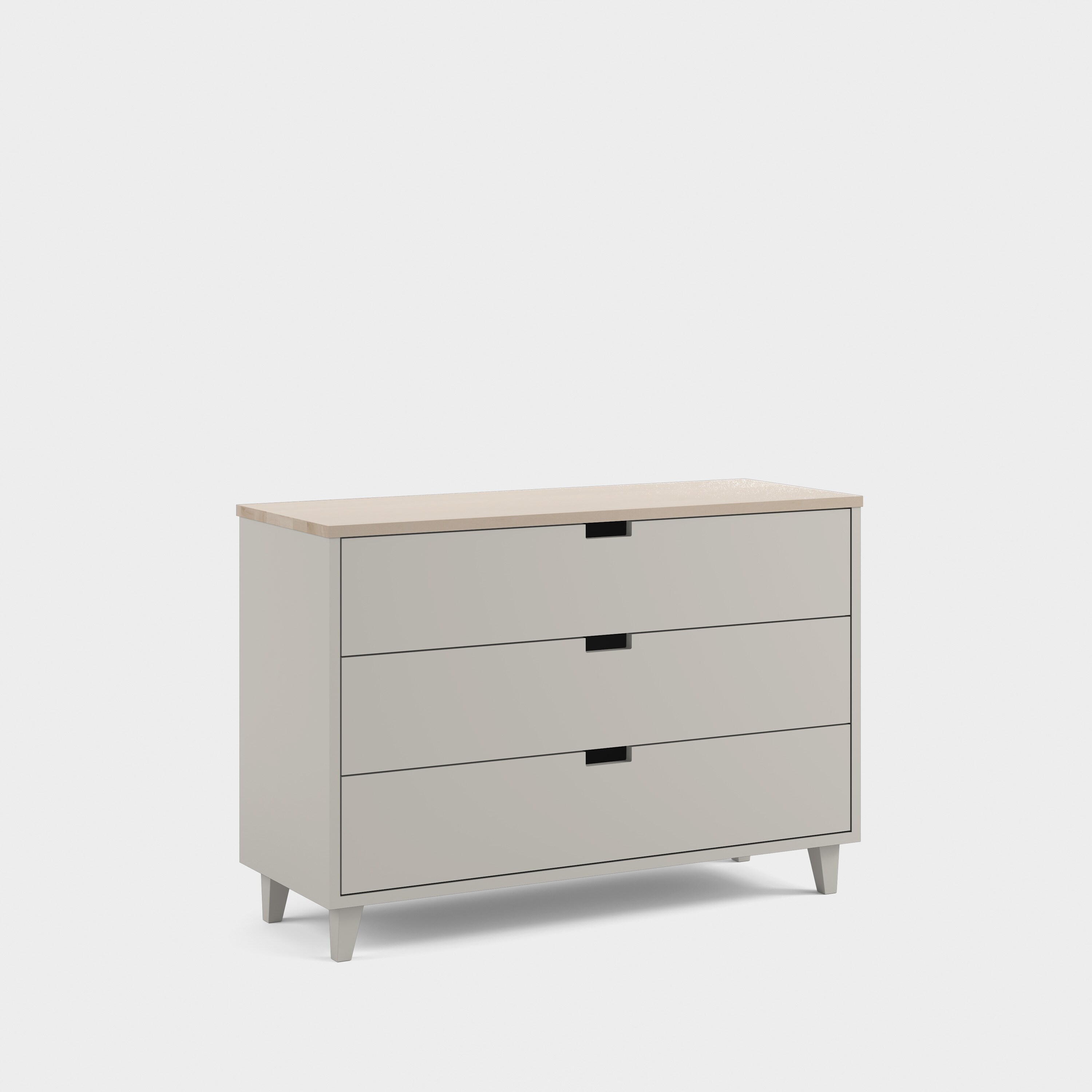 Massiv byrå med 3 lådor H3/M2