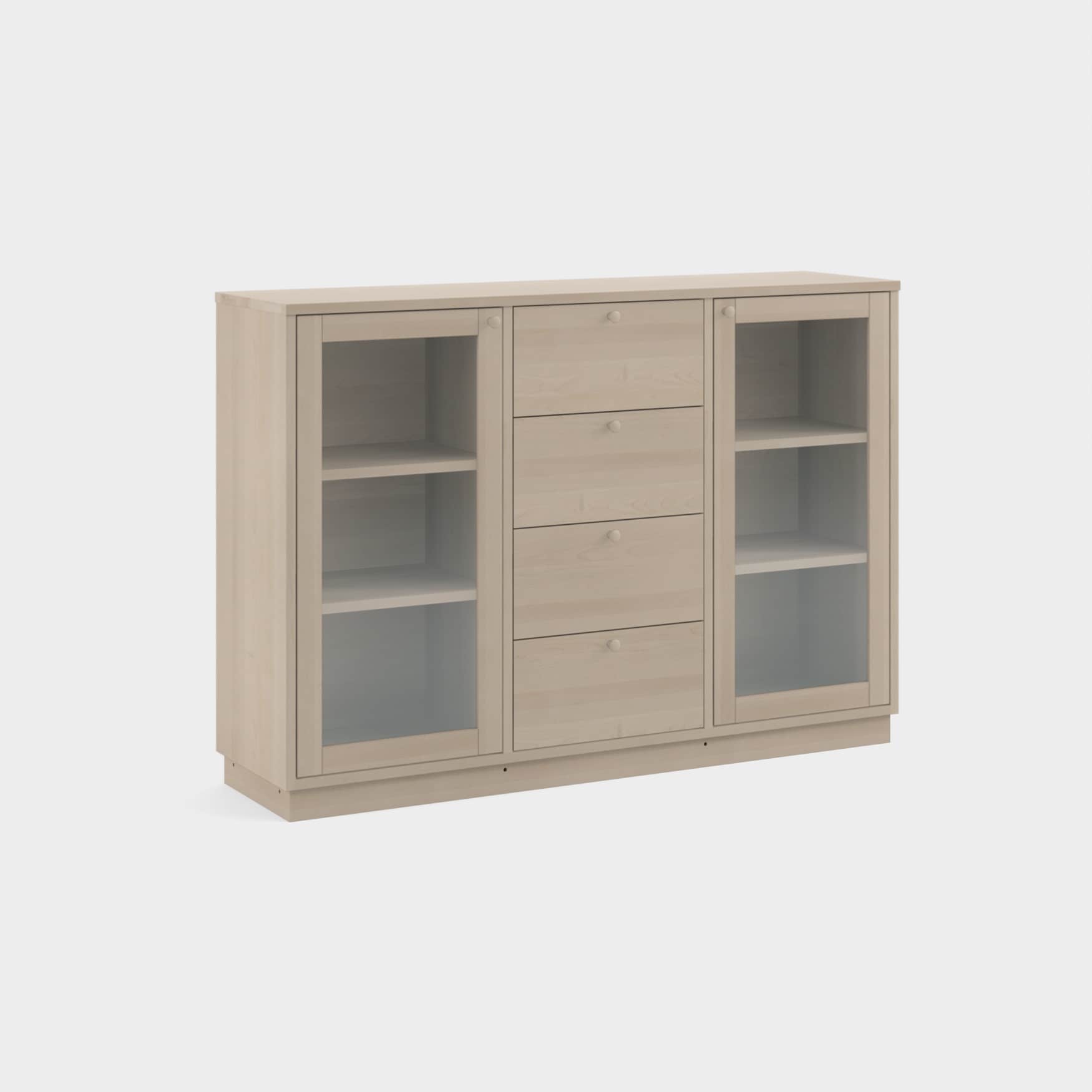 miniMassiv Sidboard H4/M111 björk vitolja