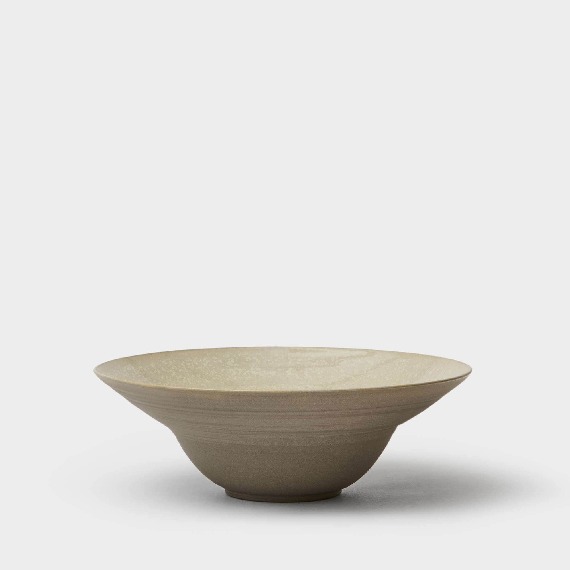 Pastaskål kristallglasyr/brun 25 cm -