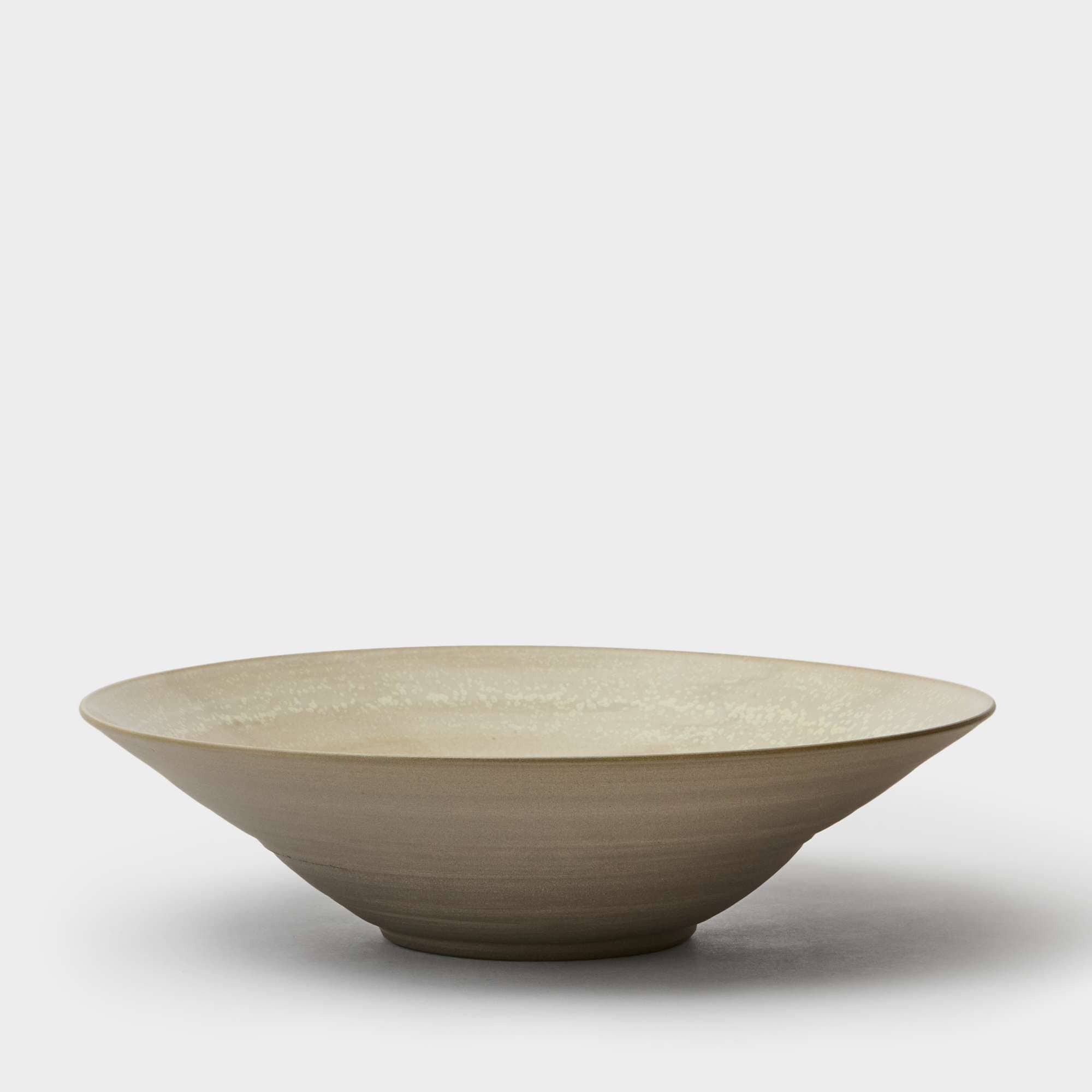 Uppläggningsfat kristallglasyr/brun 30 cm