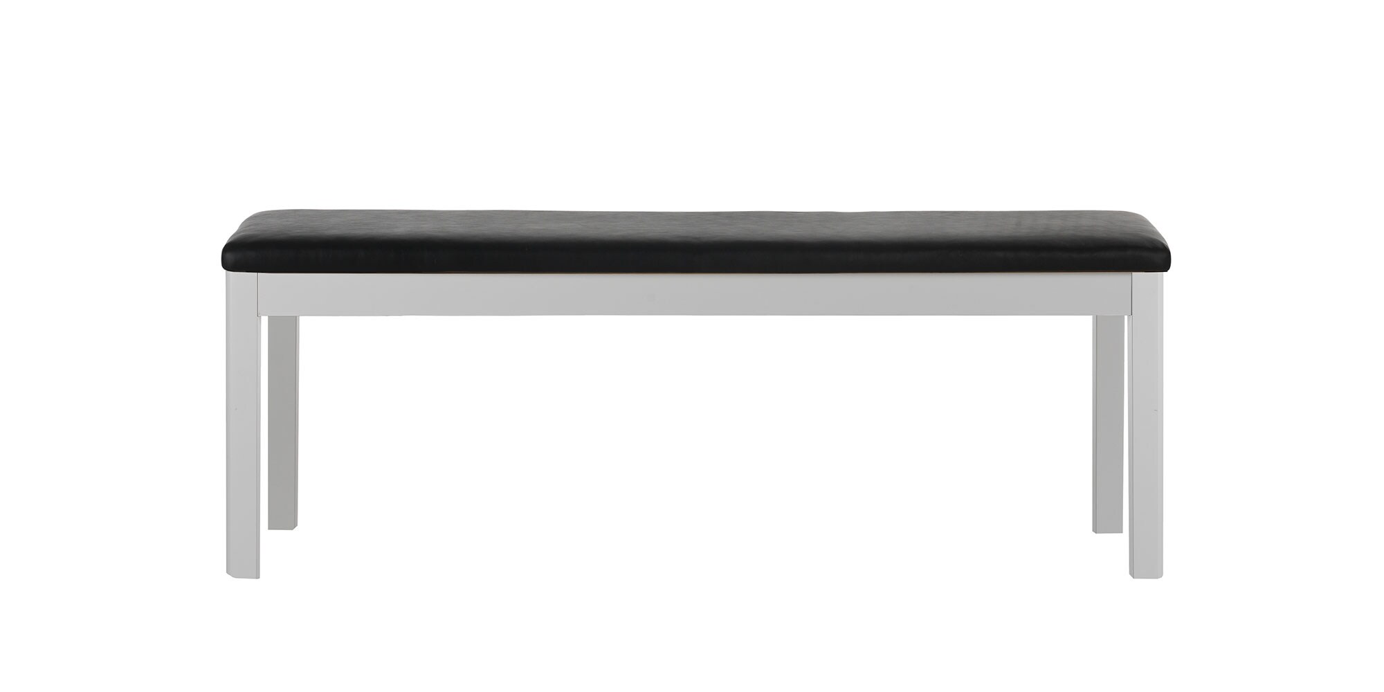 Multi-O bänk 120cm Lack varmgrå17 Skinn svart Norrgavel